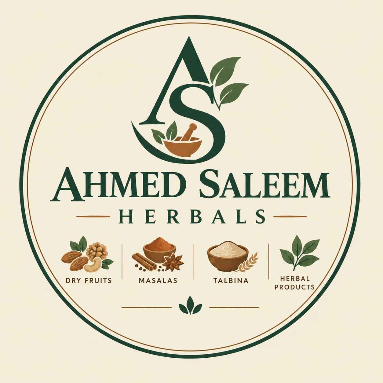 Ahmed Saleem Herbals Logo